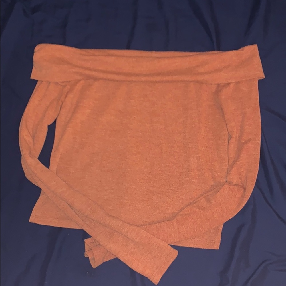 Forever 21 Off the shoulders orange blouse